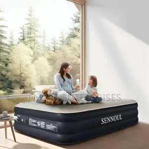 Air Mattress Queen With Built In Pump, Inflatable Mattress