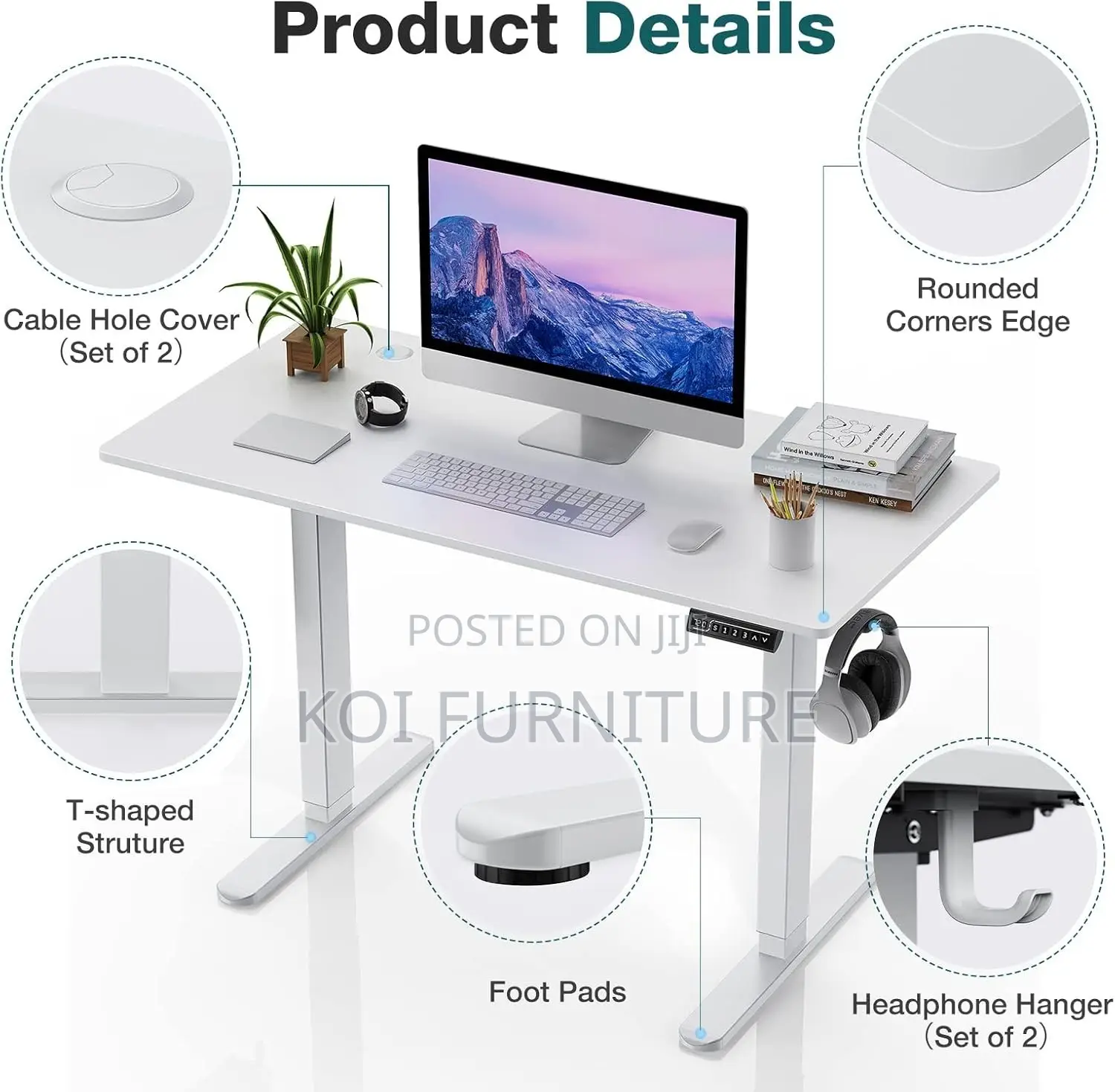 Offfice Desk; 1.8 Meters Adjustable Desk With Contoller Memory