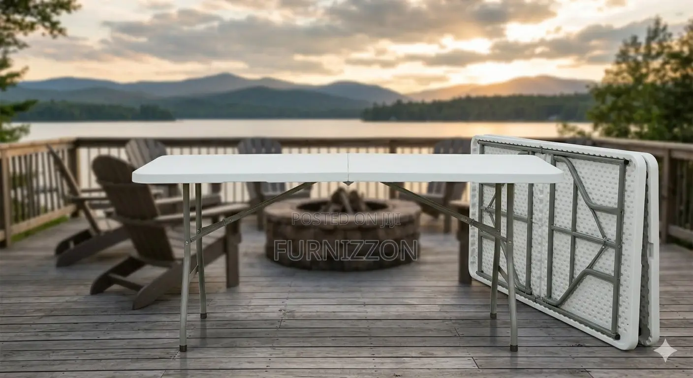 1.8m Rectangular Foldable Table – Strong Spacious