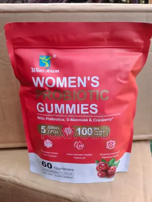 Wins Town Women's Probiotic Gummies in Cranberry Flavor.