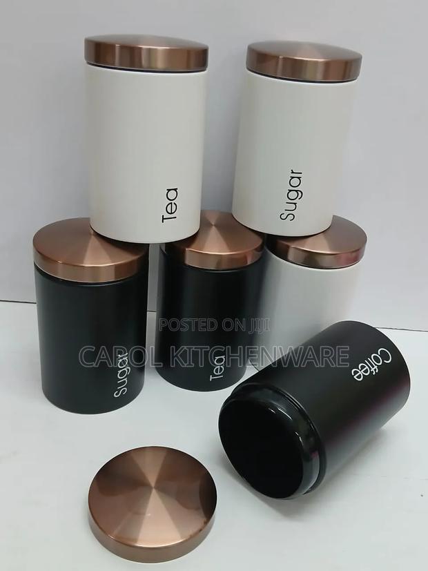 3 PCS Sugar,Tea and Coffee Canister