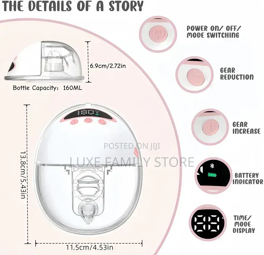 Wearable Electric Breast Pump (Hands-Free)