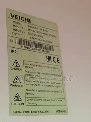Veichi 18.5kw VFD / Pump Inverter / Variable Frequency Drive