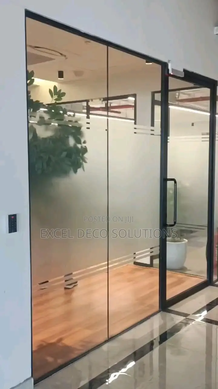 Frosted Window Film for Bathroom, Office and Glass Door Use