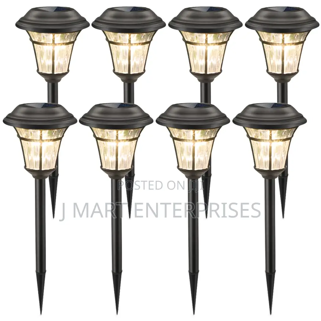 8 Pack Solar Pathway Lights Outdoor, Ip65