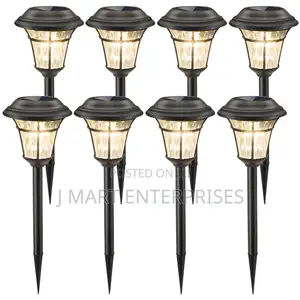 8 Pack Solar Pathway Lights Outdoor, Ip65
