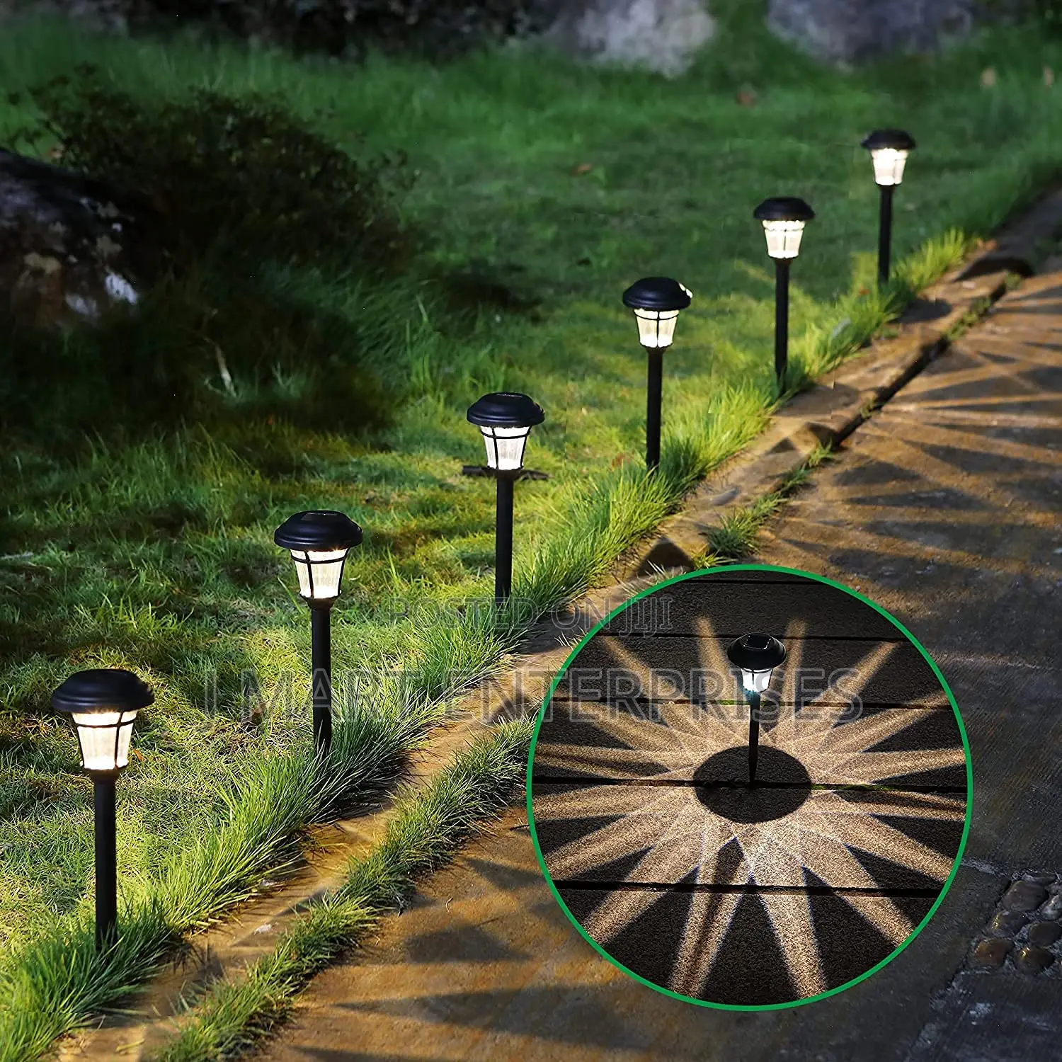 8 Pack Solar Pathway Lights Outdoor, Ip65