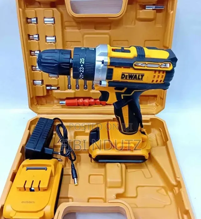 Cordless Dewalt With 2 Batteries Drill
