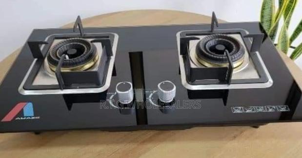 Amaze 2 Burner Tempered Glass Hob – Stylish Kitchen Gas Cooker