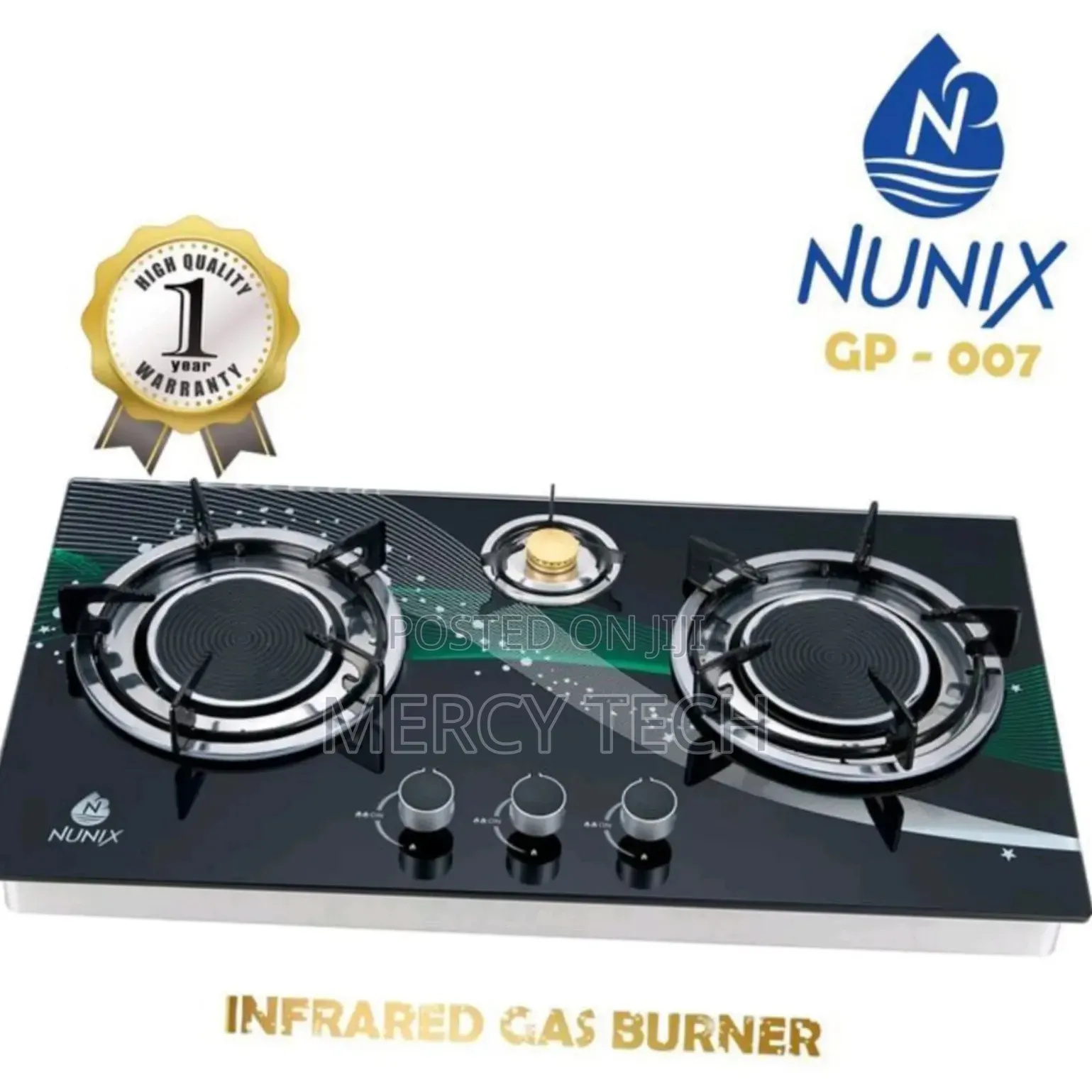 Nunix 3 Burner Infrared Gas Burner