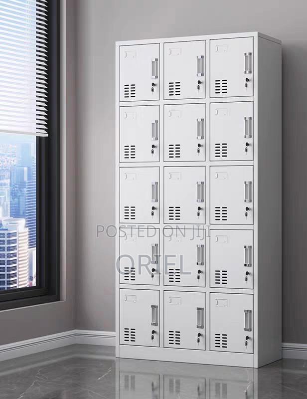 Office Cabinet : 15-Door Multi-Locker Office Storage Cabinet