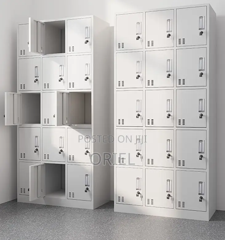Office Cabinet : 15-Door Multi-Locker Office Storage Cabinet