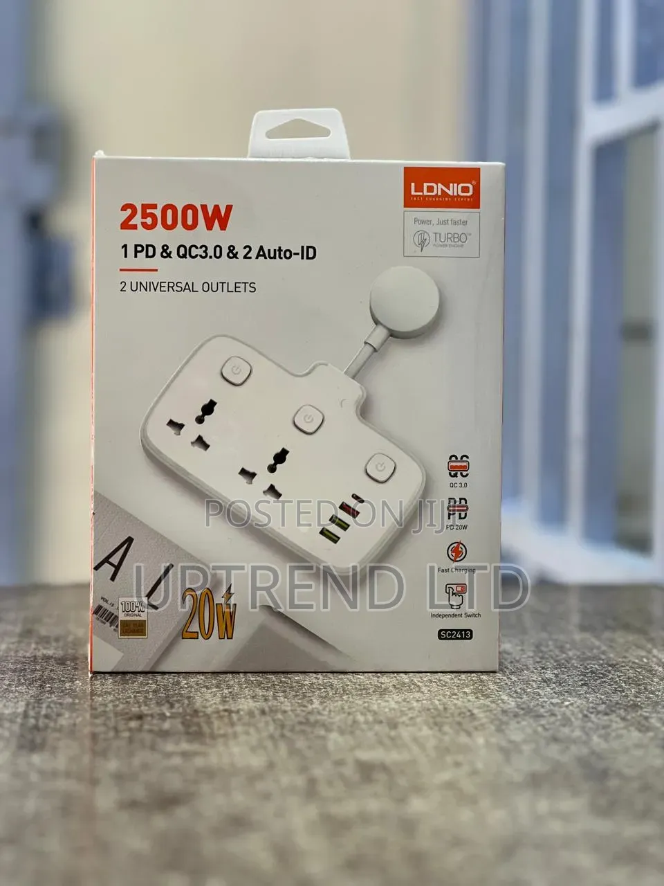 Ldnio With Two Power Sockets and Usb a C , C to C 2500 W