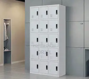 Office Cabinet : 15-Door Multi-Locker Office Storage Cabinet