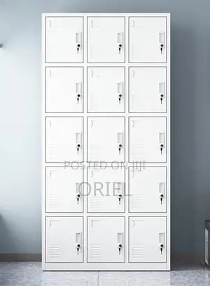 Office Cabinet : 15-Door Multi-Locker Office Storage Cabinet