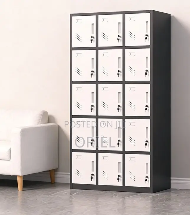 Office Cabinet : 15-Door Multi-Locker Office Storage Cabinet