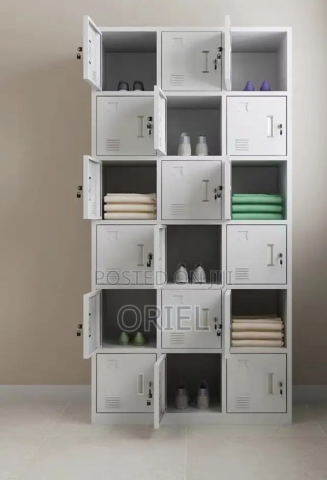 Office Cabinet : 15-Door Multi-Locker Office Storage Cabinet