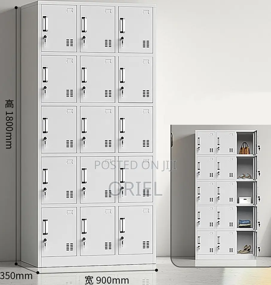 Office Cabinet : 15-Door Multi-Locker Office Storage Cabinet