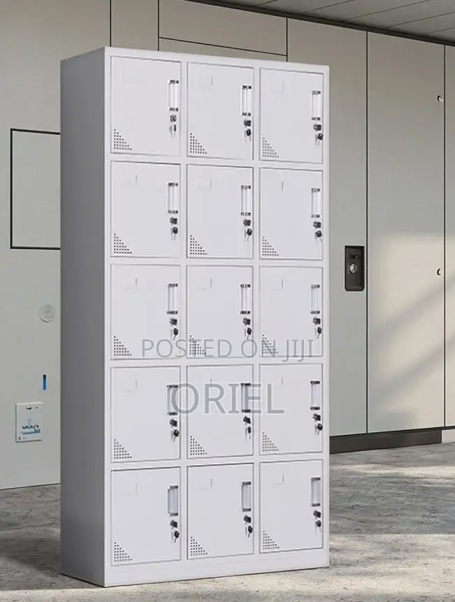 Office Cabinet : 15-Door Multi-Locker Office Storage Cabinet