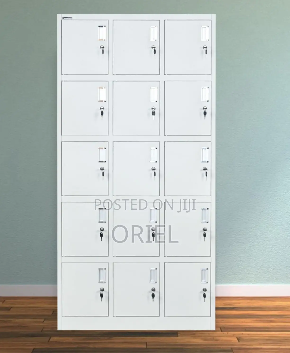 Office Cabinet : 15-Door Multi-Locker Office Storage Cabinet