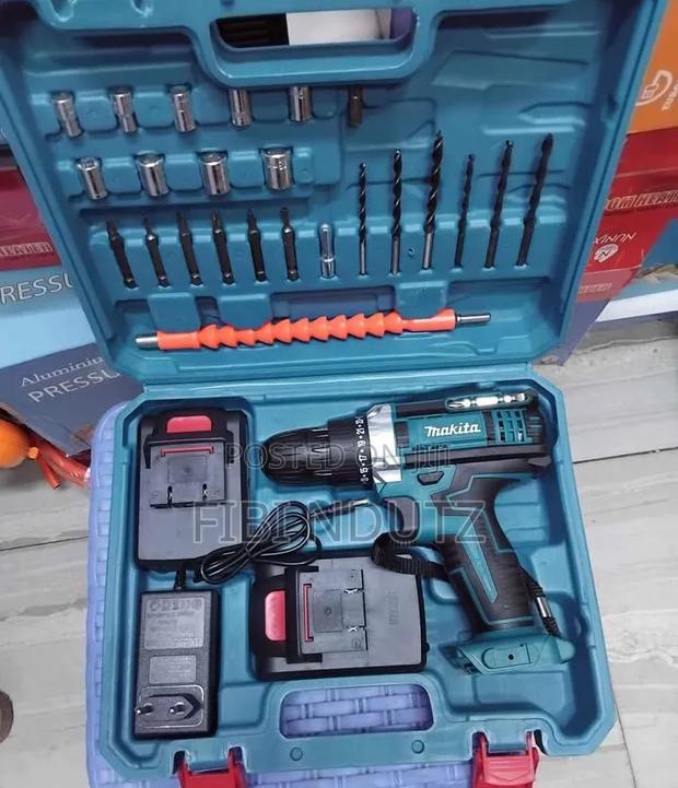 2 Batteries Cordless Makita Drill - main view