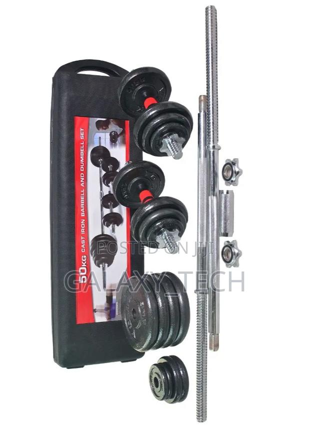 York 50kg Dumbbells Set - thumbnail 2