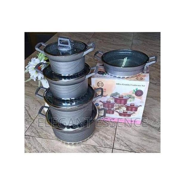 Bosch 10pcs High Quality Cookware Set Pots Sufuria -Non-Stick Cookware - thumbnail 2