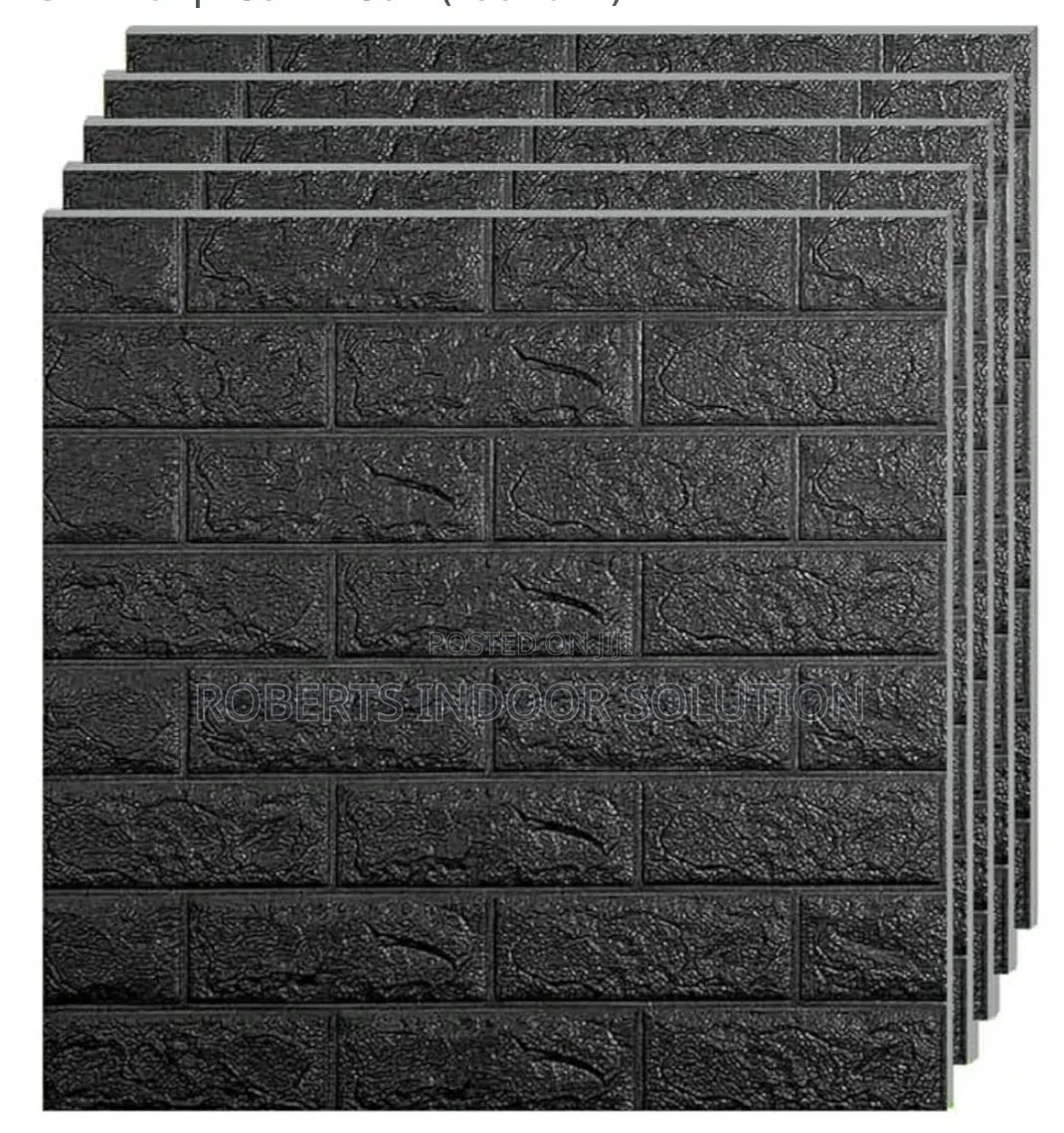 Black 3d Foam Wall Panel