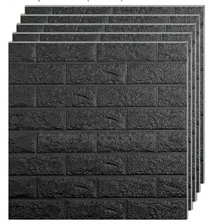 Black 3d Foam Wall Panel