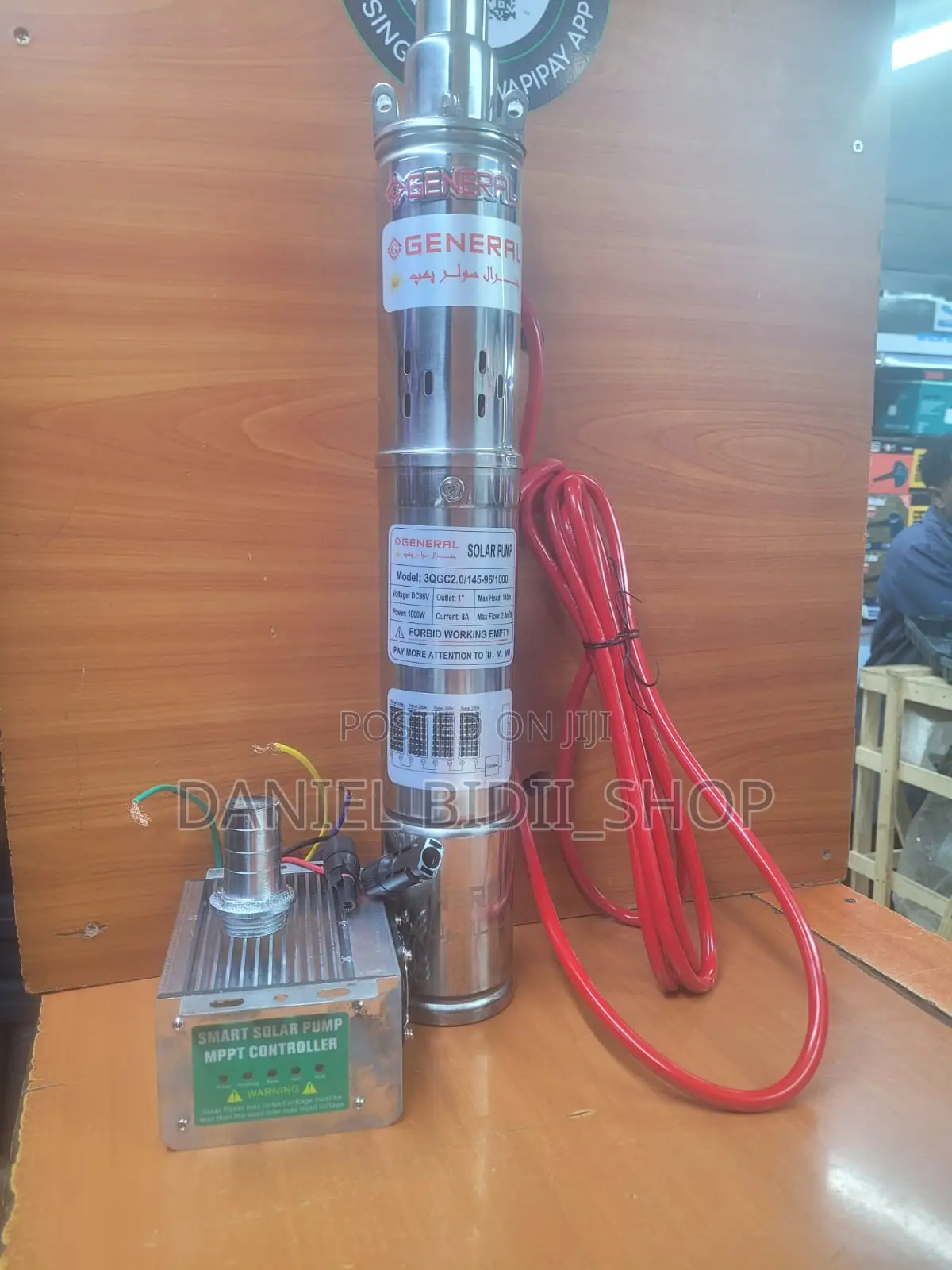 Brushless Solar Pump
1000 Watts 
Dc96v
Max Head 145mtrs