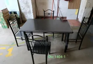 Marble Black 4sitter Dinning Table
