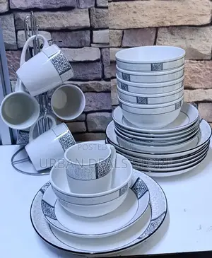24pcs Stylish Modern Opal Dinner Set
