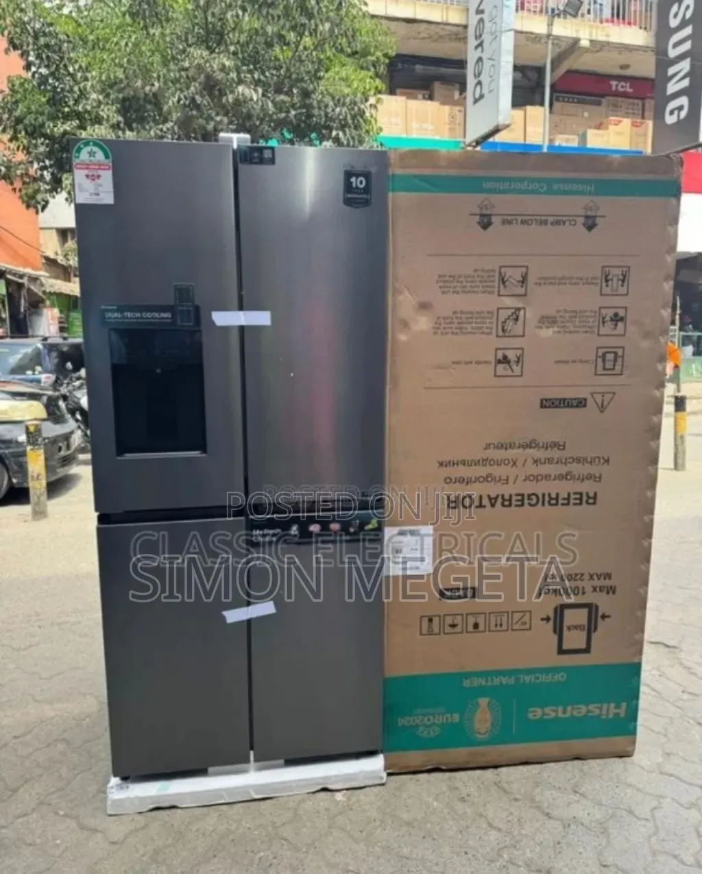 With Dispensers Hisense 508l Side by Side Fridge