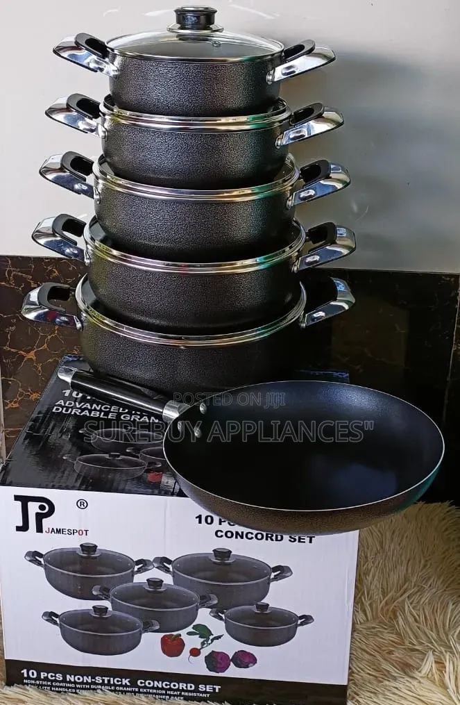 Jp 11pcs Nonstick Cookware Set With Lids Frying Pan