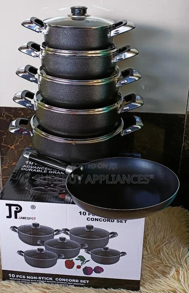 Jp 11 Piece Nonstick Sufuria Set – Durable Cooking Pots Pan