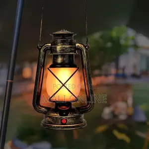 Rechargeable Vintage Led Lantern Lamp Antique Bronze Dimmable Decor