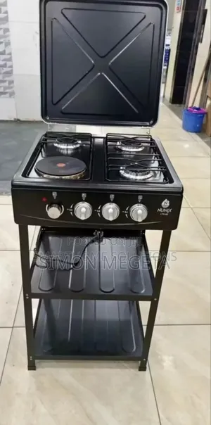 Colour Black Nunix 3+1 Cooker With Shelves