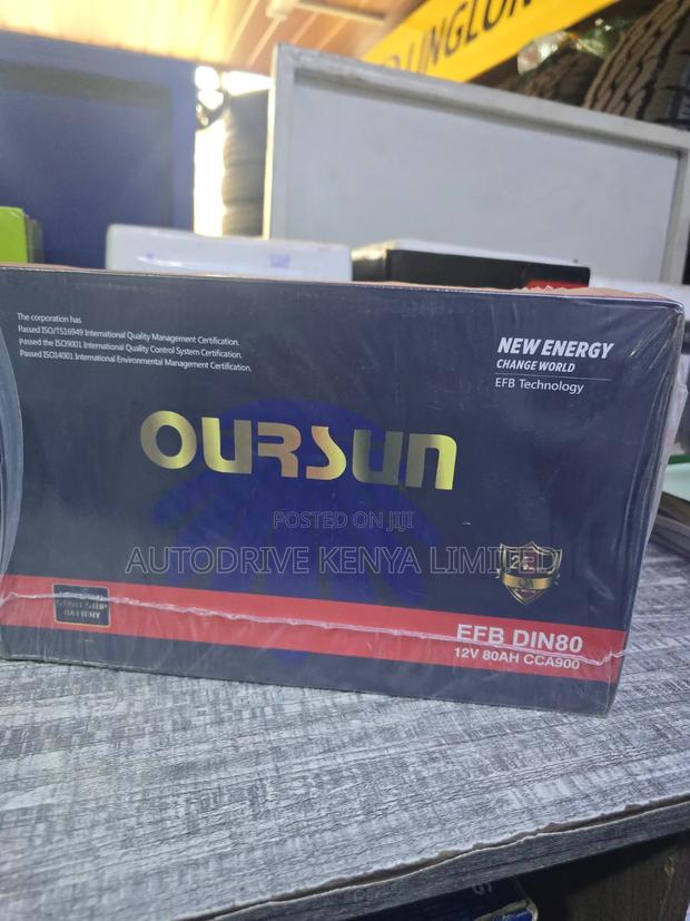 Din80 Oursun Efb Start-Stop Battery