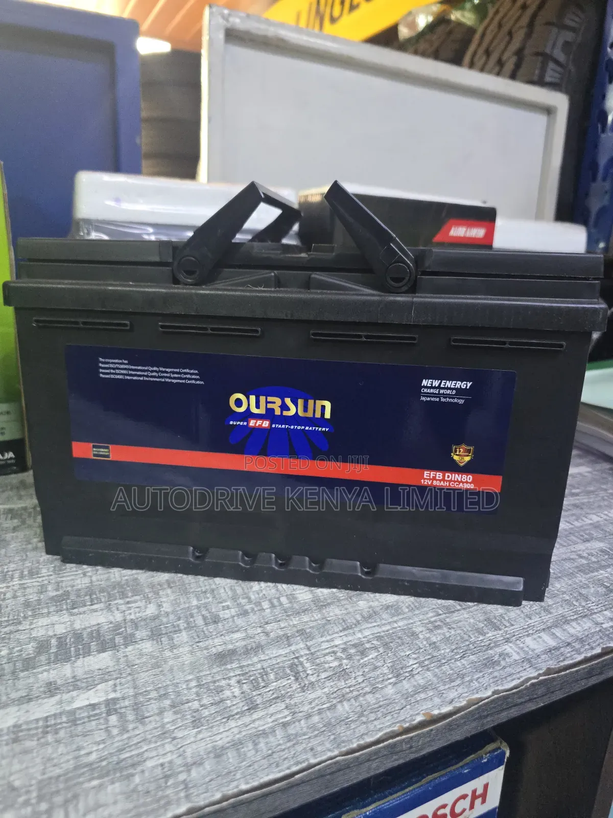 Din80 Oursun Efb Start-Stop Battery