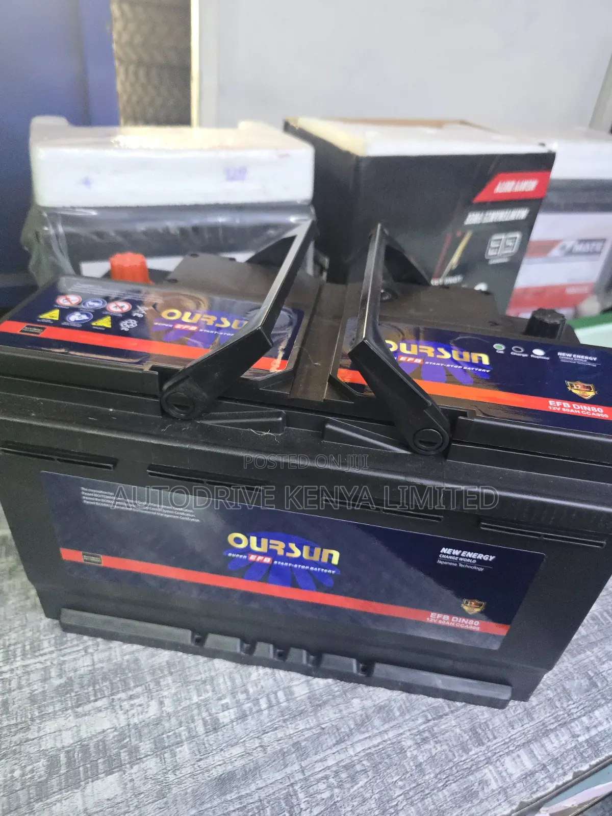 Din80 Oursun Efb Start-Stop Battery