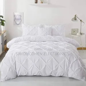 Pinch Pleat Pintuck Duvet Cover Set