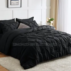 Pinch Pleat Pintuck Duvet Cover Set