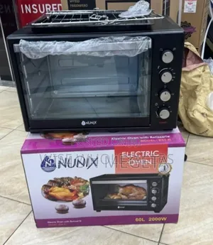 Colour Black New Nunix 60l Electric Oven