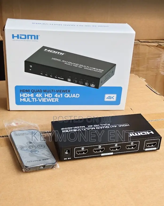 Full Hd 4 by 1 Quad Multi Viewer Screen Segmentation