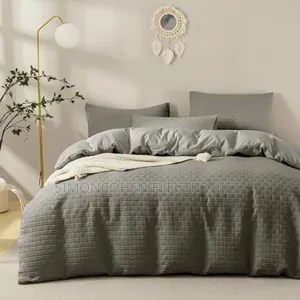 3pc Waffle Duvet Cover Set