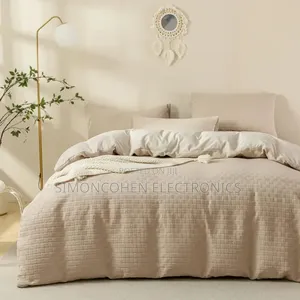 3pc Waffle Duvet Cover Set