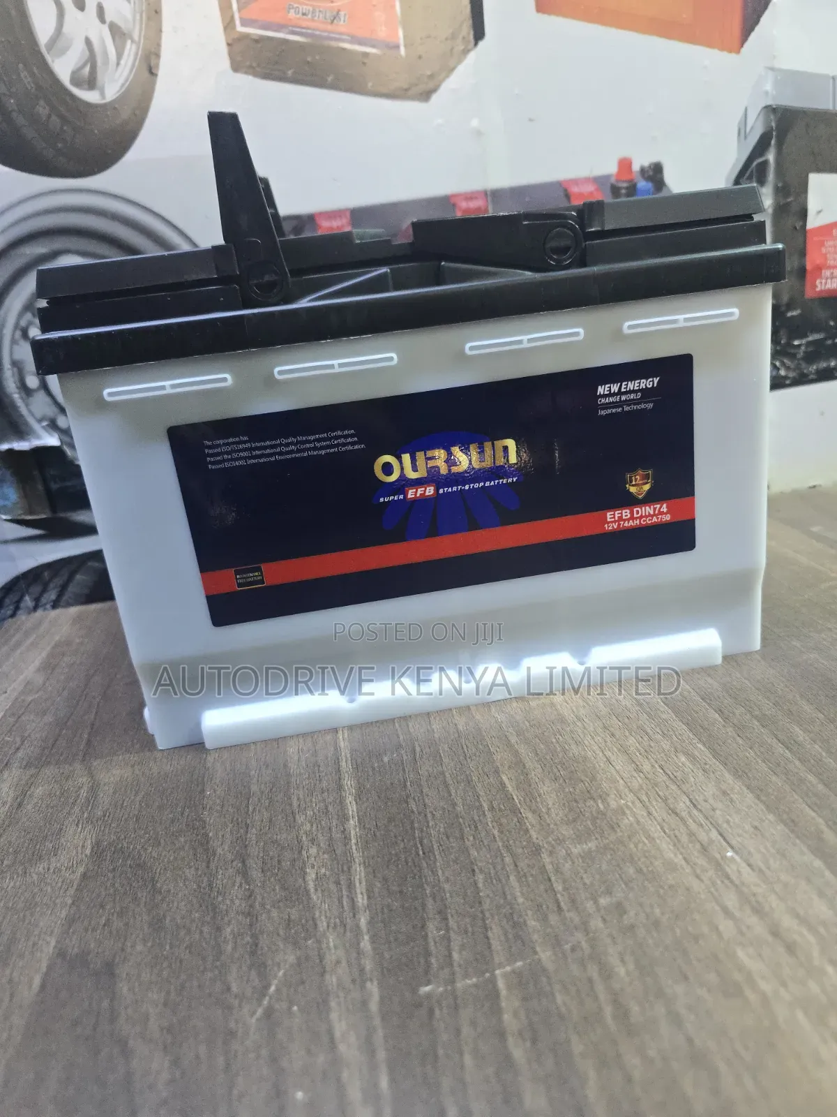 Din74 Oursun Efb Start-Stop Battery