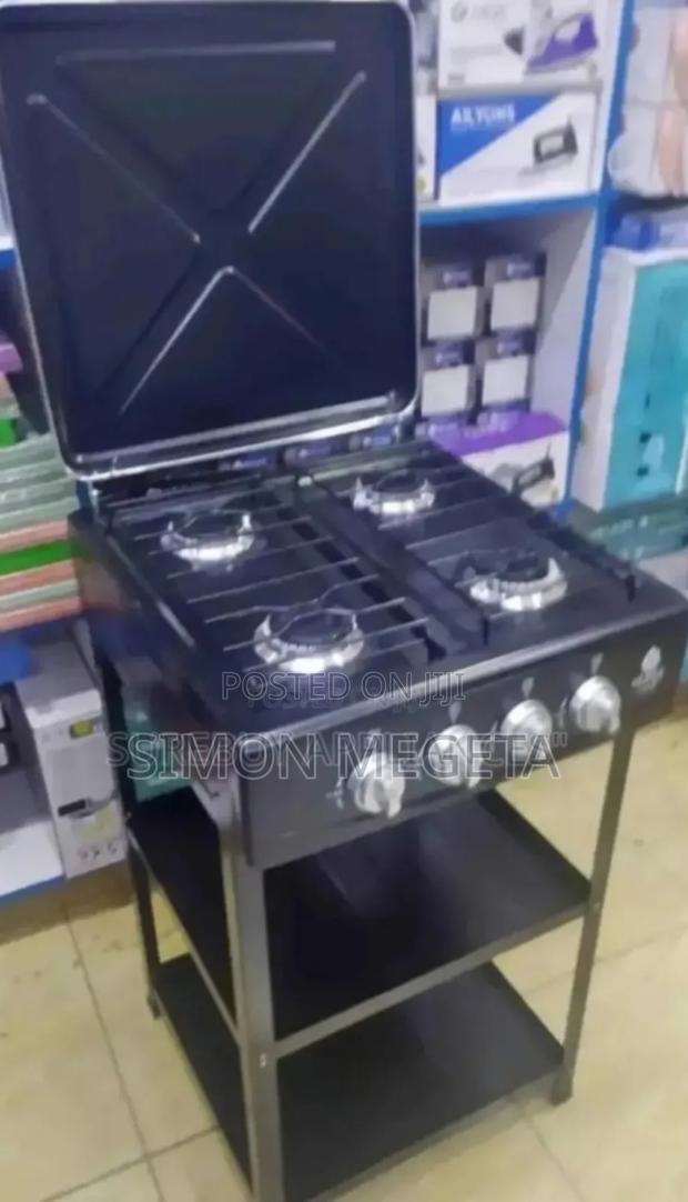 With Cover Lids Nunix 4burner Cooker With Shelves