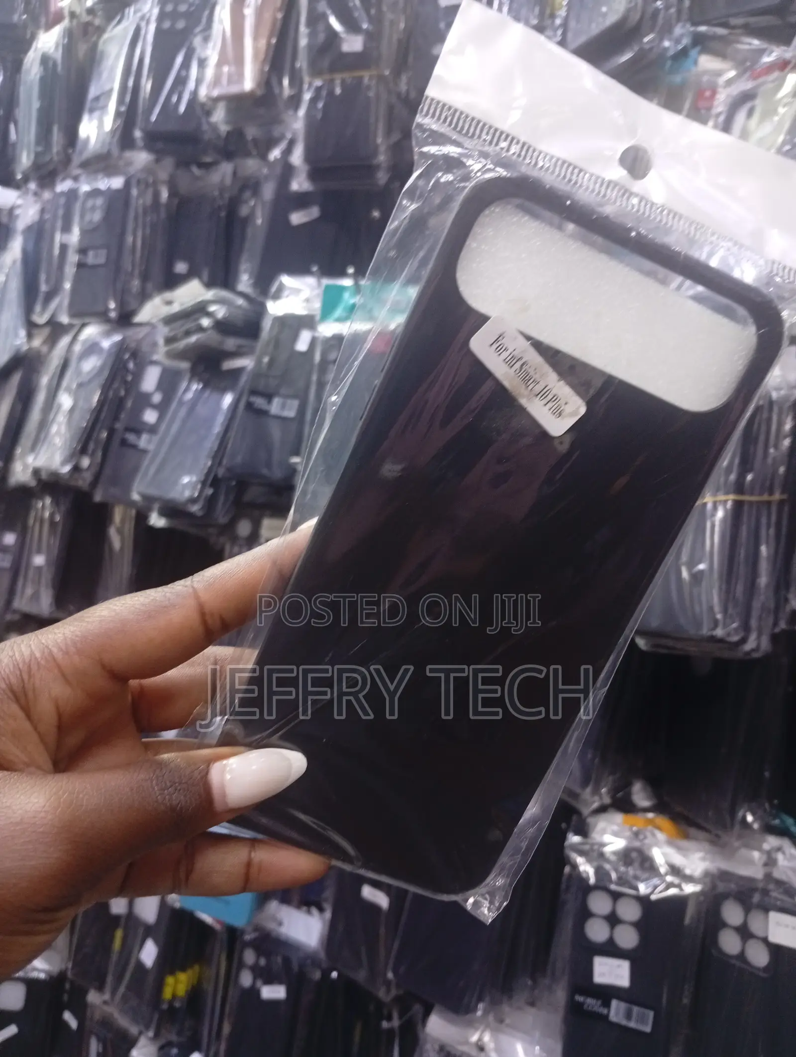 Infinix Smart 10 Plus Black Protective Phone Case