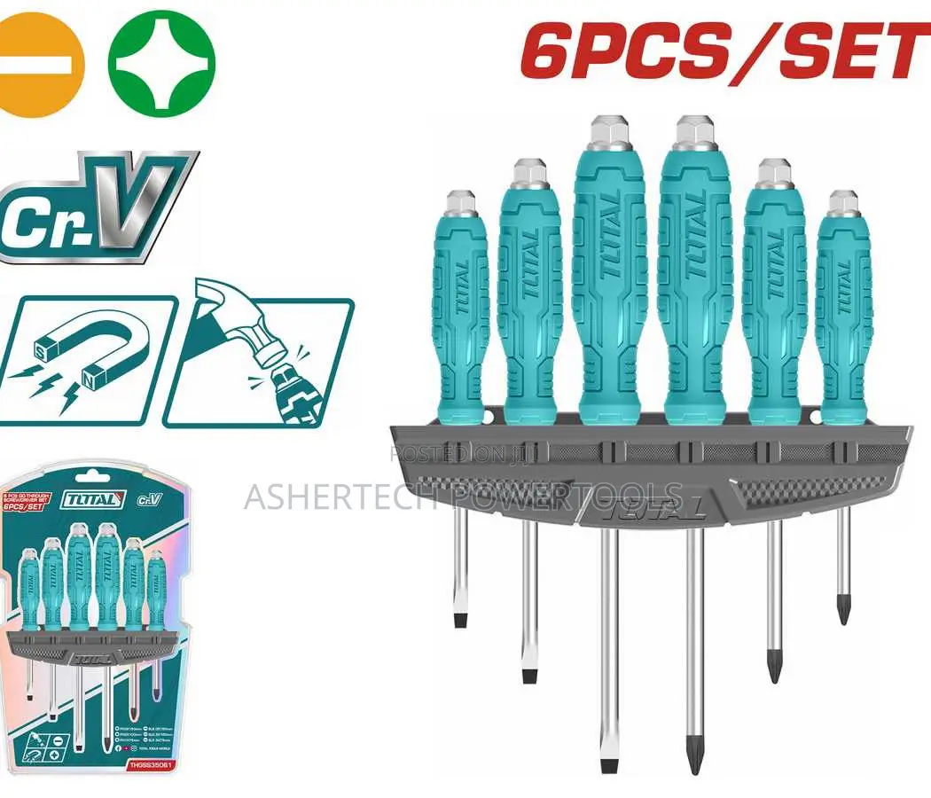 Thgss35061 Total 6pcs Go-Through Screwdriver Set